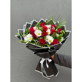 PAPATYA VE GÜL BUKETİ